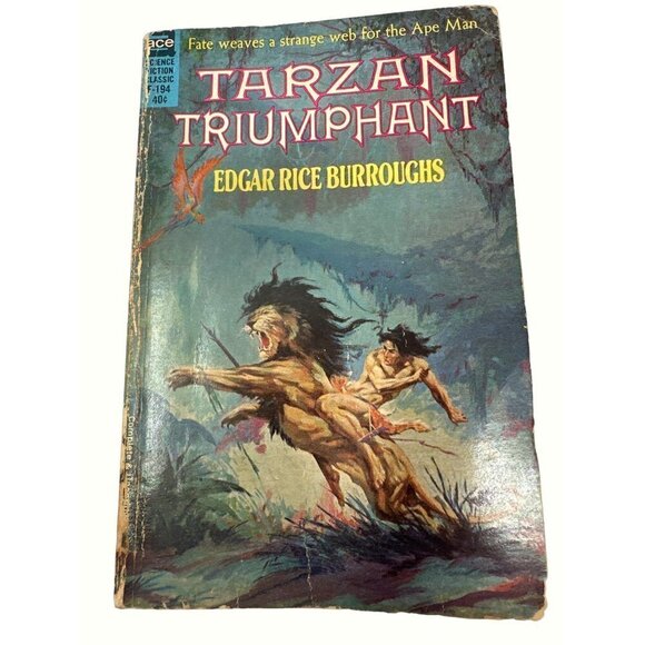 Tarzan Book Set Tarzan The Untamed and Tarzan Triumphant Edgar Rice Burroughs - Picture 8 of 12